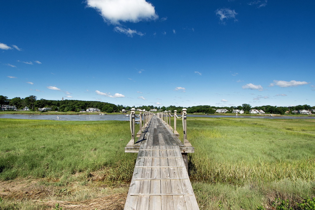 Boardwalk over the marsh